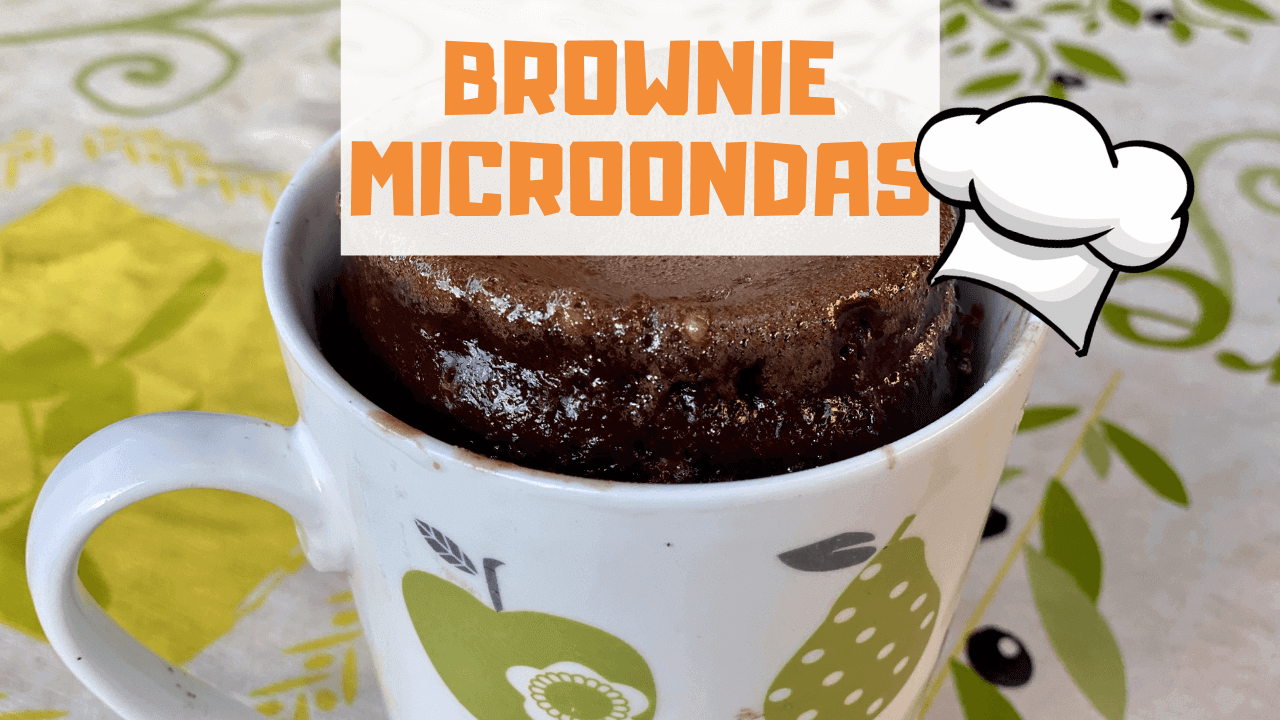 brownie al microondas
